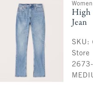 Abercrombie & Fitch the skinny high rise